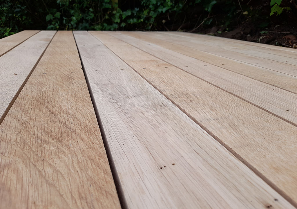 BIOBYG Terrassebrædder Lufttørret Egetræ