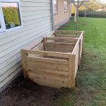 Kompostbeholder byggesæt i lufttørret egetræ