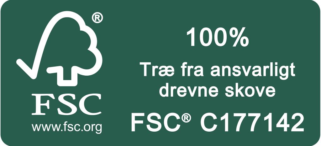 FSC 100% c177142 egetræ grøn flad