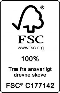 FSC 100% c177142 egetræ sort