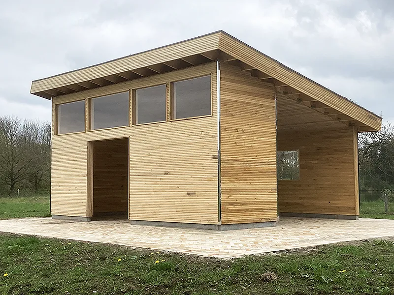 Tjæreborg grusgrav lufttørret egetræ