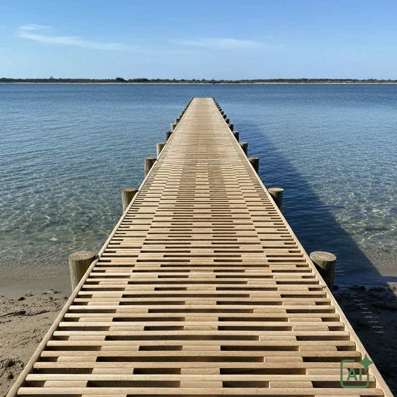 Badebro med Lamelflex dæk